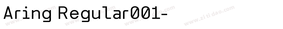 Aring Regular001字体转换